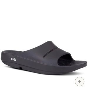 Men's OOFOS Slides Black
